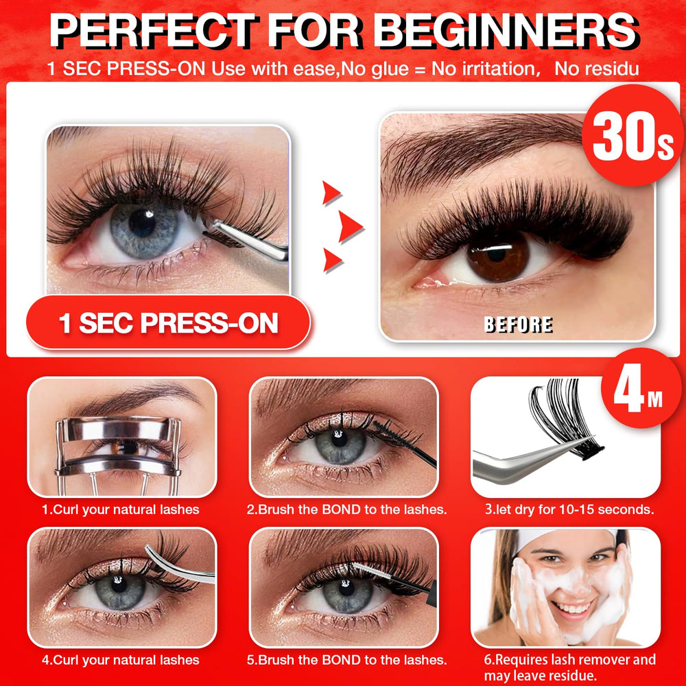Cils AILAISHI duveteux 10-18mm pour profondeur et mouvement.