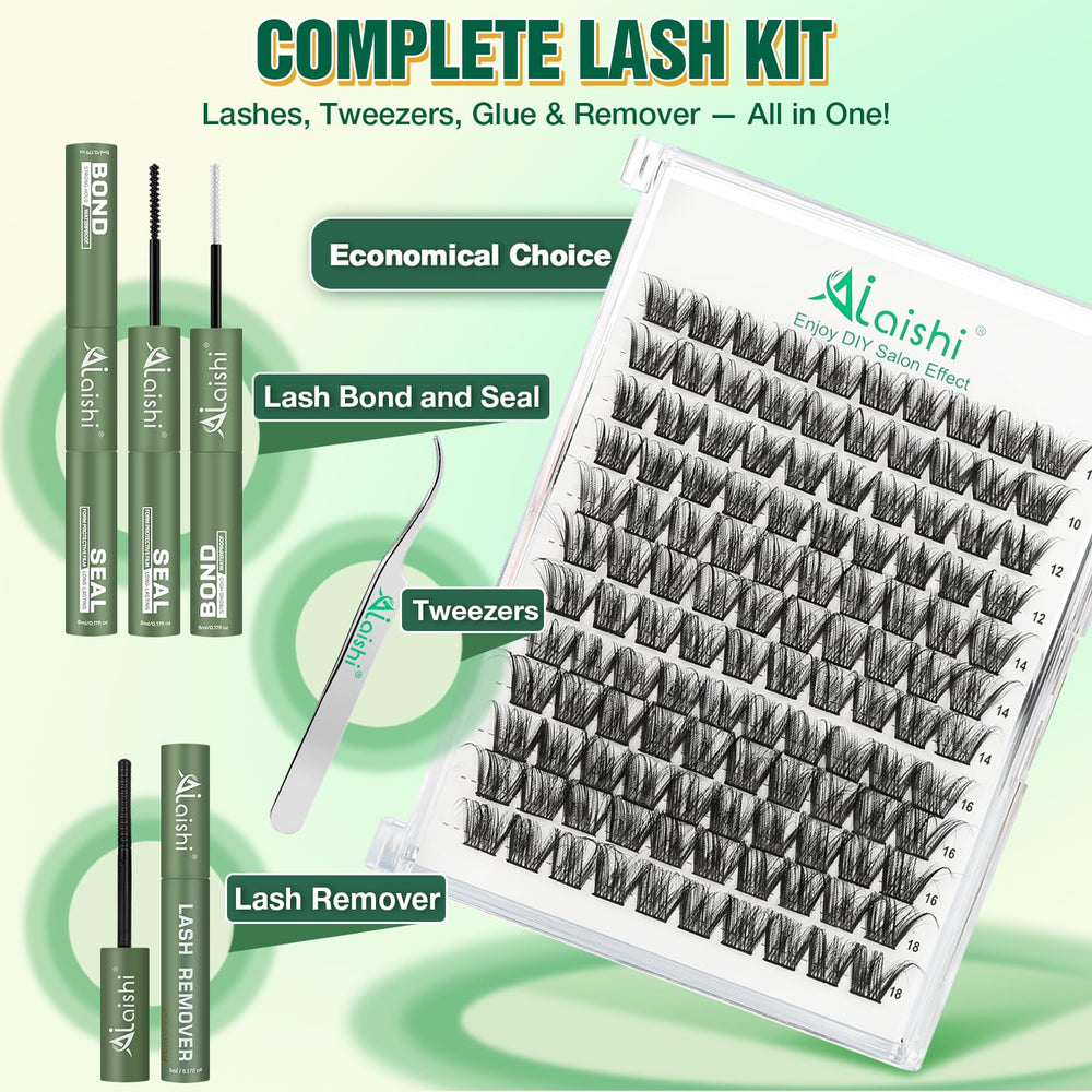 AILAISHI Clusters Cils – bande ultra-fine 0,045mm pour un effet naturel et léger