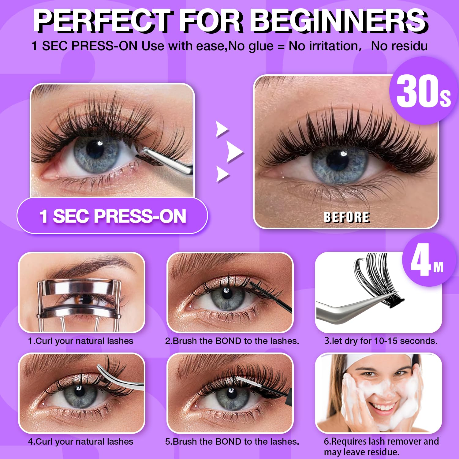 AILAISHI longueurs 10-18 mm: volume naturel avec une finition douceur