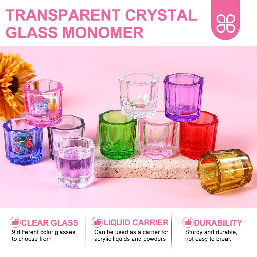 AILALUO ensemble neuf coupelles Dappen verre clair.