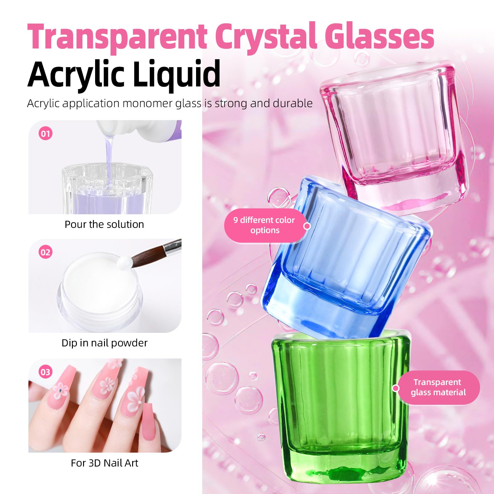 AILALUO accessoire en verre robuste, nettoyage rapide et rangement facile.