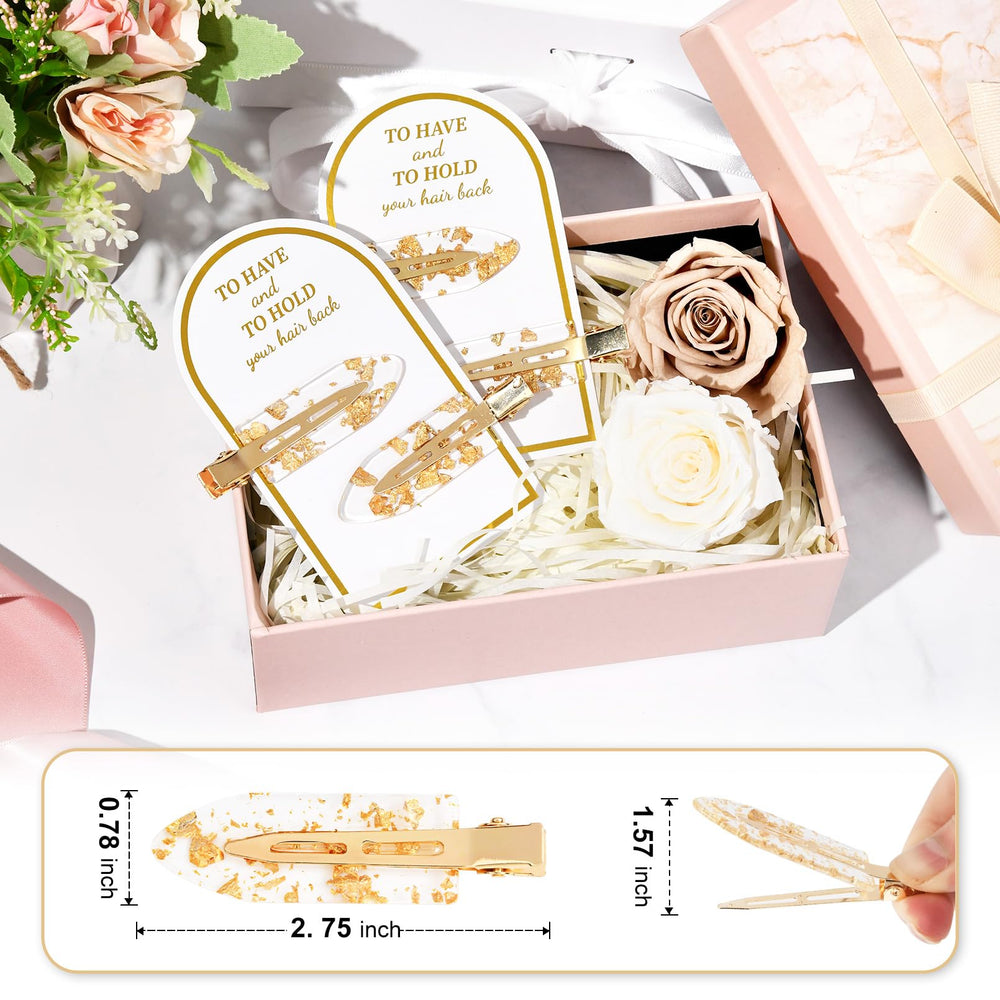 Barrette Aileam sans-pli or 2,75 pouces adaptée pour les franges.