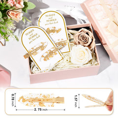 Barrette Aileam sans-pli or 2,75 pouces adaptée pour les franges.