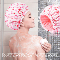 Bonnet de douche Aileam, bande élastique ajustable, s'adapte à toutes les tailles.