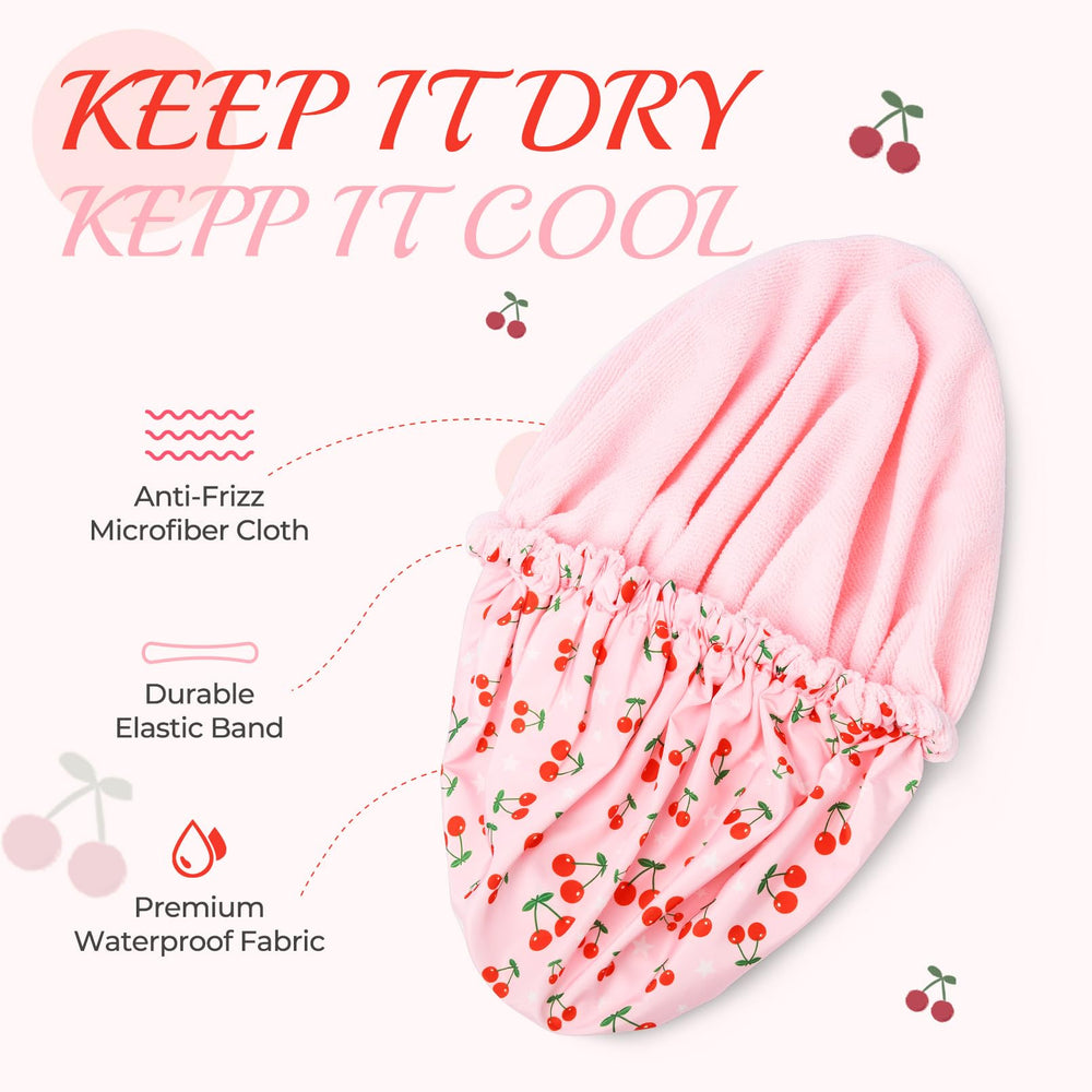 Aileam chapeau-douche interieur en tissu serviette offre douceur et absorption