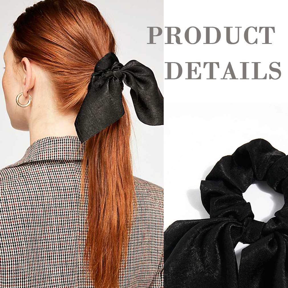 Aileam scrunchies 2 en 1, nœud amovible pour styles variés.