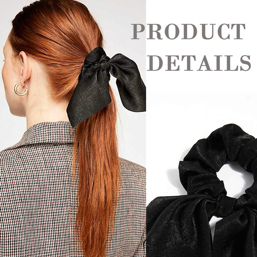 Aileam scrunchies 2 en 1, nœud amovible pour styles variés.