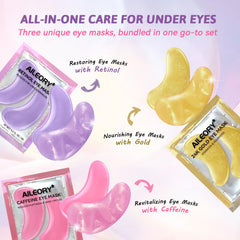 Coffret pratique AILEORY masques yeux 24 paires prêt à utiliser