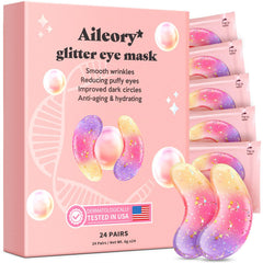 Patchs yeux tri couleur AILEORY emballage chic, pratique à utiliser.