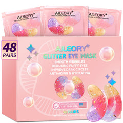 AILEORY patchs yeux tri-couleurs gel: hydratation en profondeur pour un regard rafraîchi.