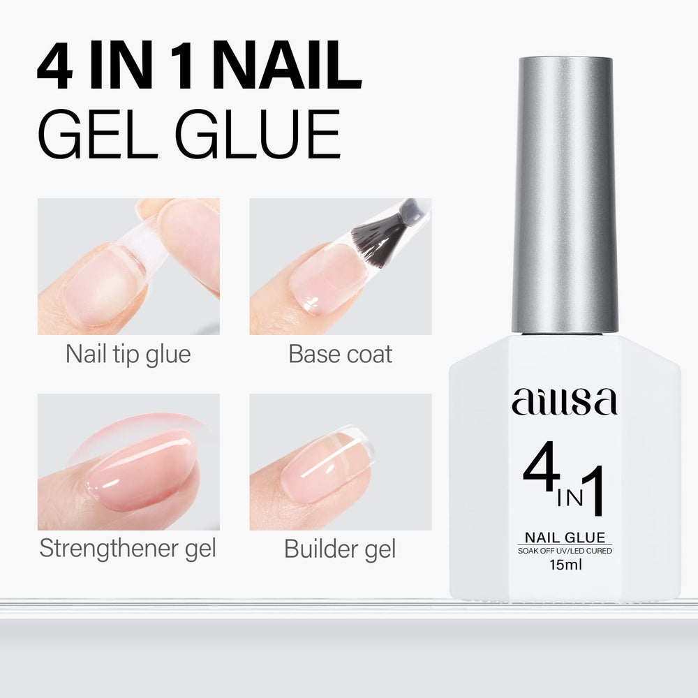 AILLSA base-couche-renforcisseur gel 4-en-1, durable et polyvalent.