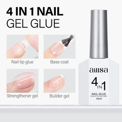 AILLSA base-couche-renforcisseur gel 4-en-1, durable et polyvalent.