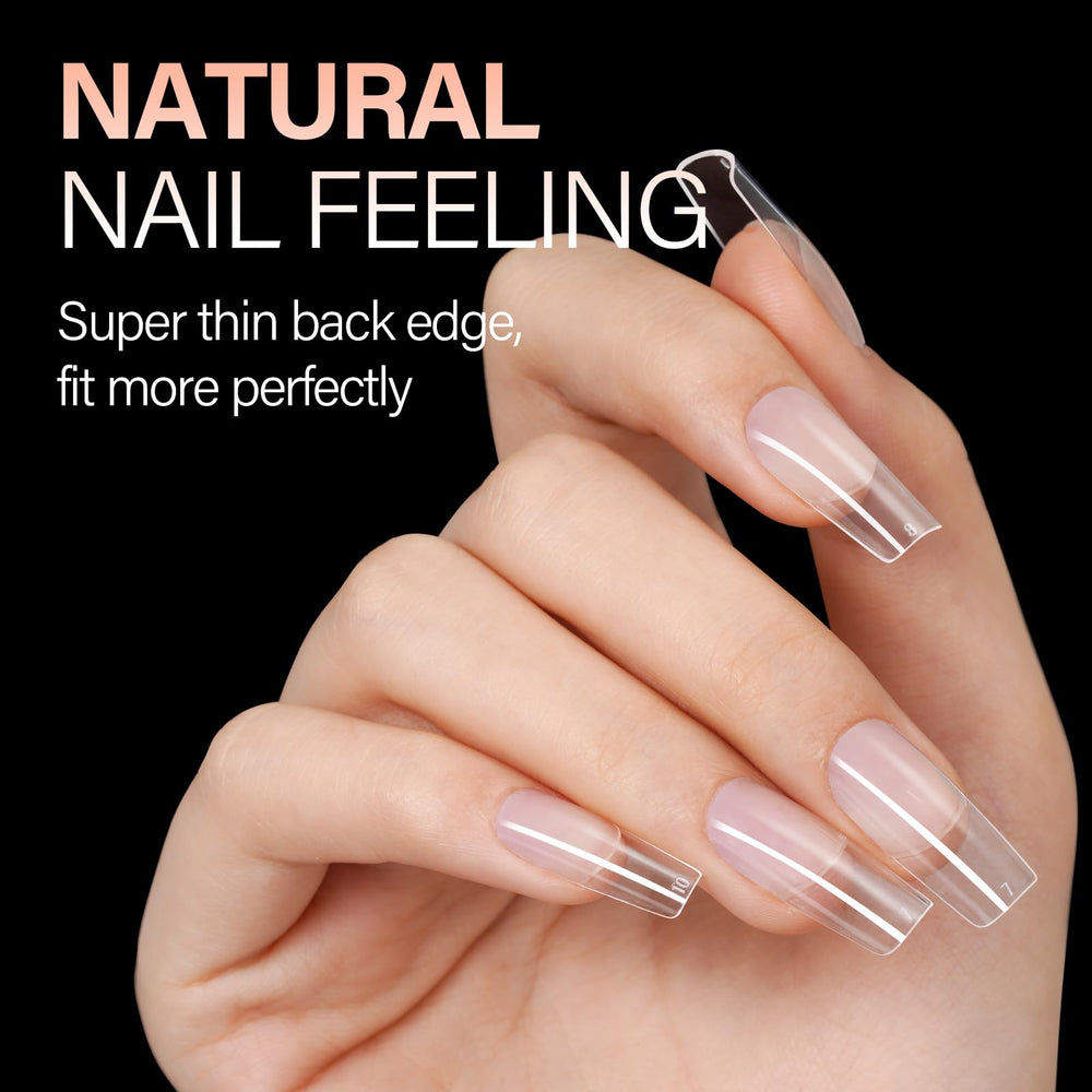 Tailles variées des tips AILLSA pour s’adapter à chaque ongle.
