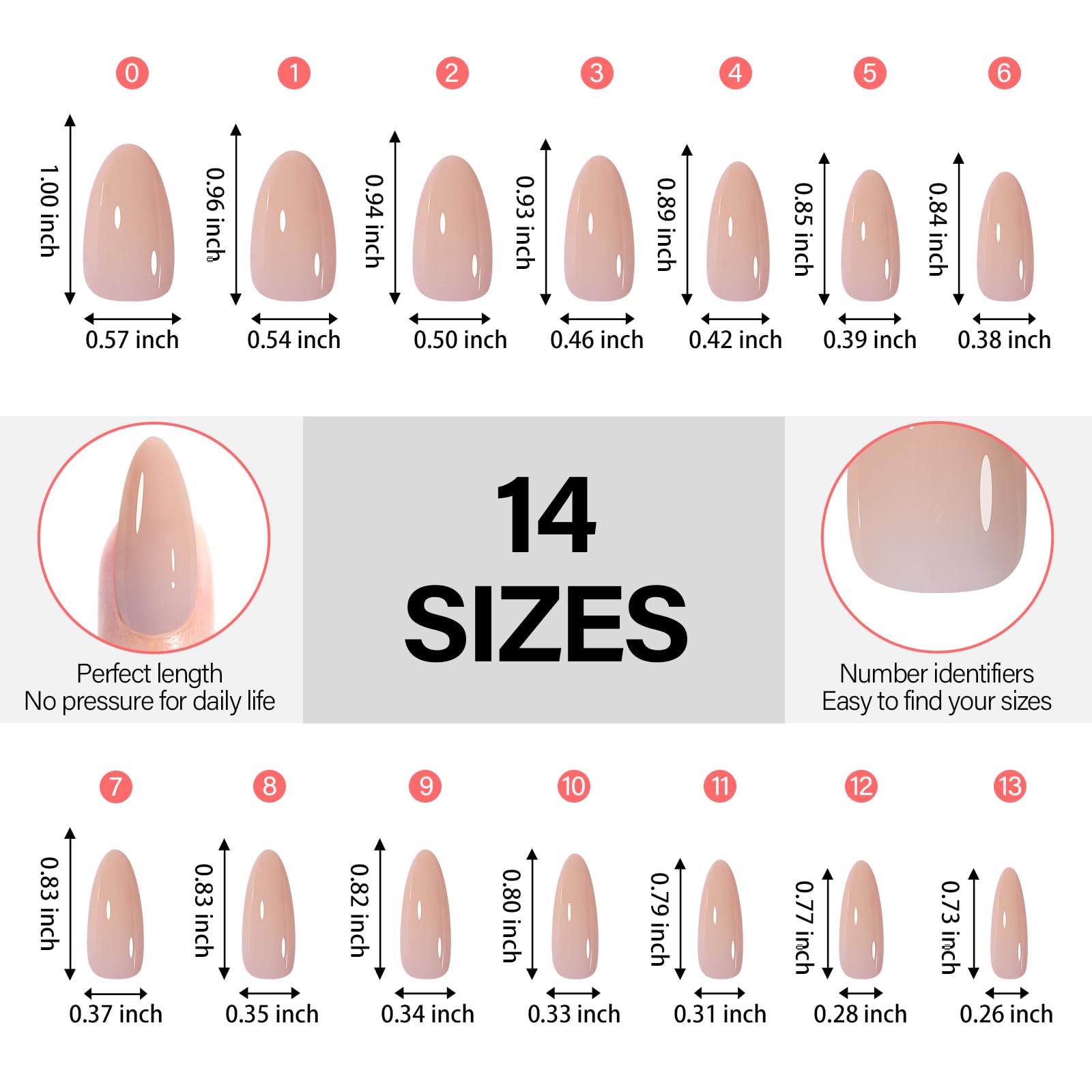 Ensemble d'ongles 140 pièces pour l'art des ongles.