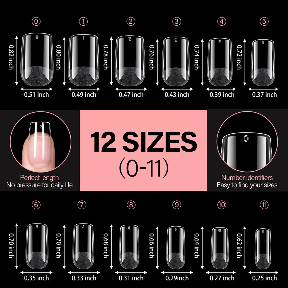 AILLSA extensions ongles à poser rapide pour une utilisation pratique à domicile