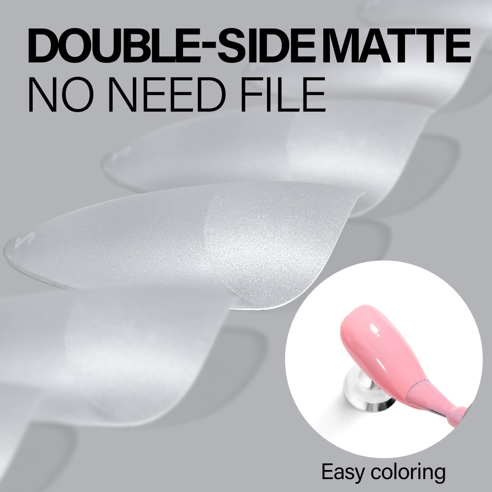 Face exterieure matte des embouts pour un modelage uniforme et sans bavure.