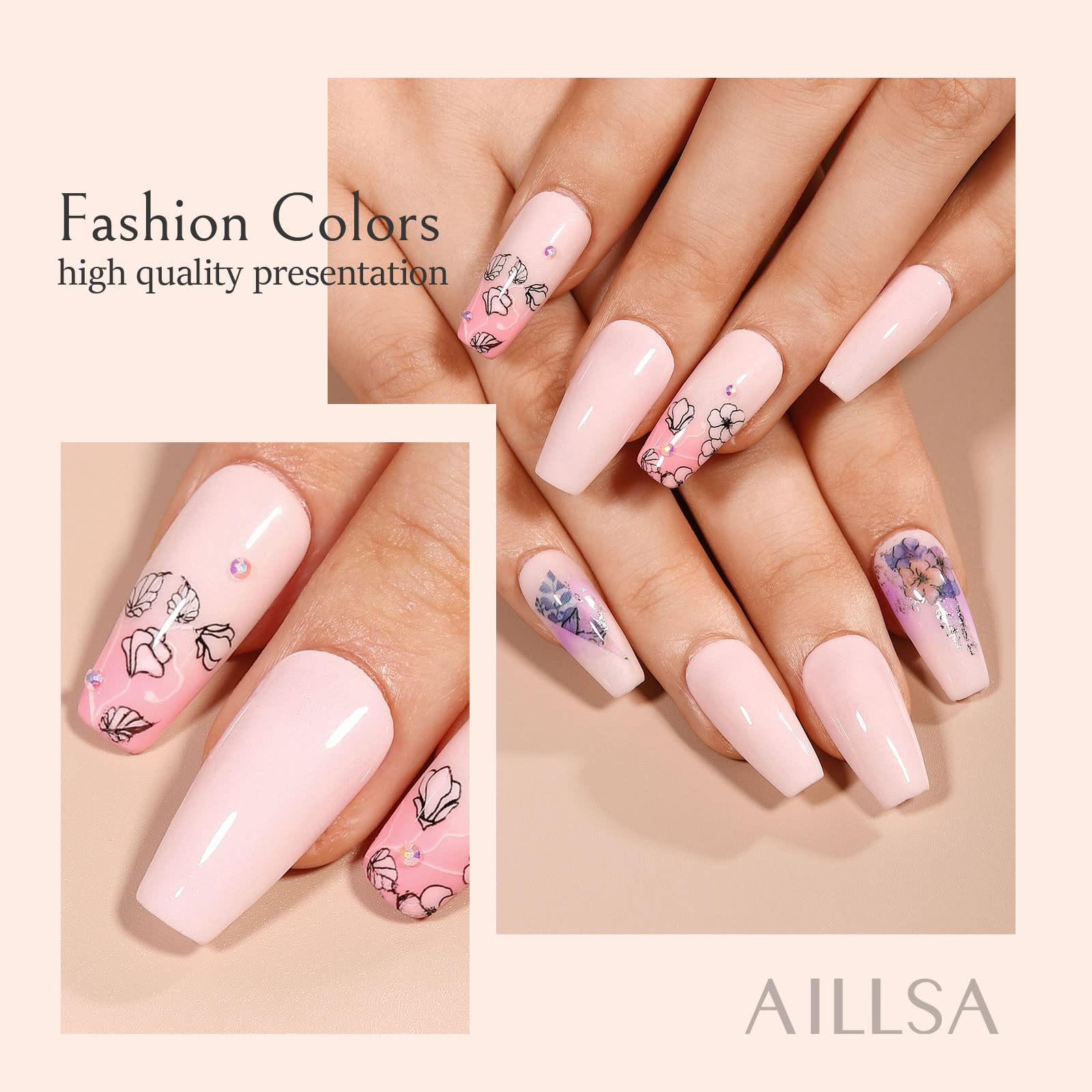 Accessoires AILLSA pour poudre dip light pink facilitant l’application