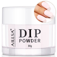 AILLSA poudre dip light pink dans sa bouteille 30 g pour une manucure durable
