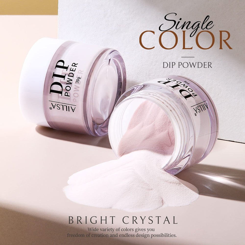 Finition brillante et uniforme avec la poudre dip light pink AILLSA