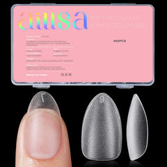 Ongles AILLSA tips amande courtes, application rapide et adhérence fiable.