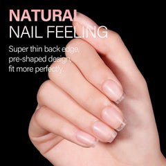 Ongles gel AILLSA texture mate avec adhérence renforcée pour une manucure durable