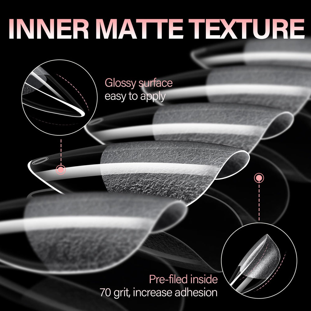 Texture demi-mat AILLSA sur les embouts pour une pose sans bavures.