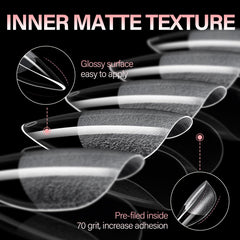 Texture demi-mat AILLSA sur les embouts pour une pose sans bavures.