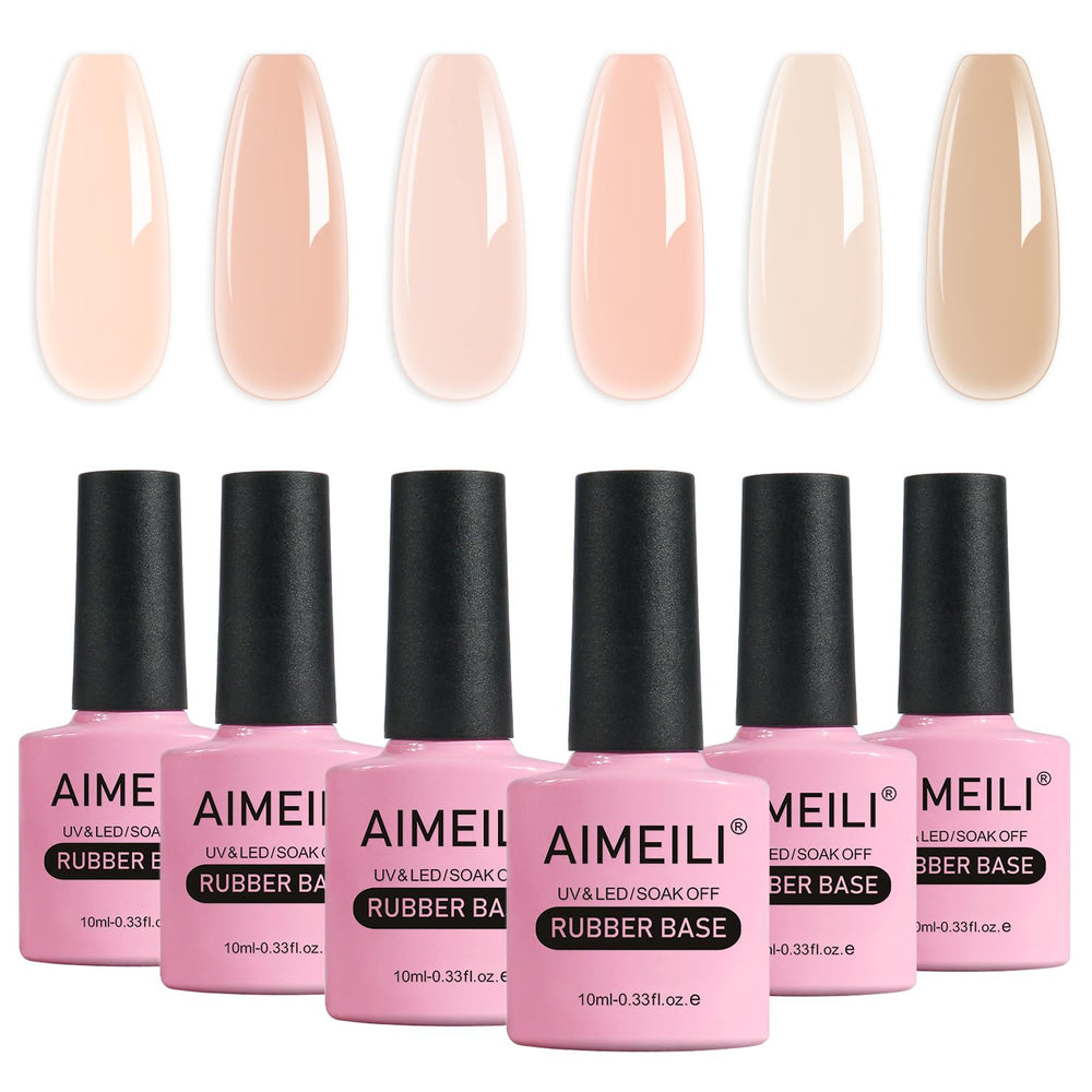 AIMEILI: bouteille gel base caoutchouc sans HEMA prête à une pose douce