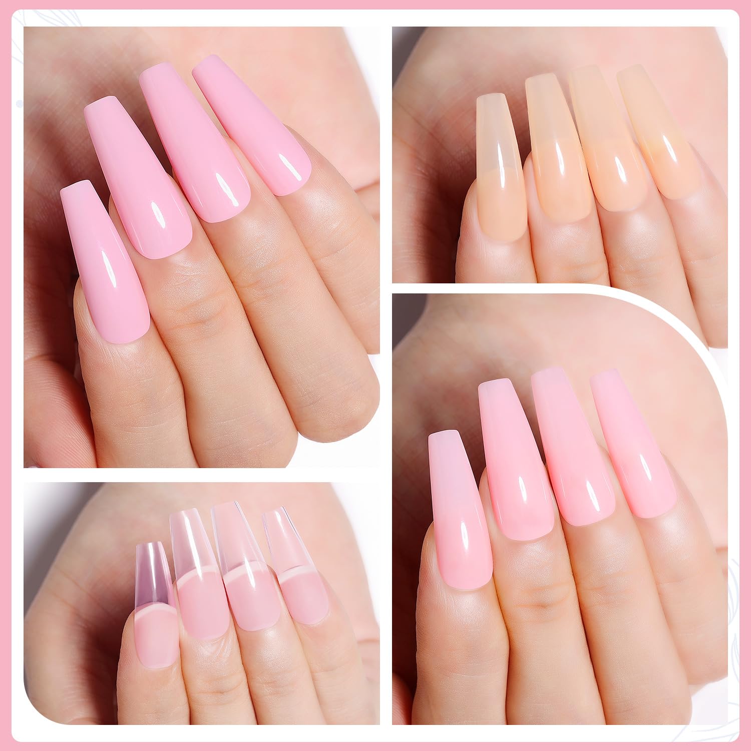 Vernis gel nude naturel AIMEILI parfait pour une French manucure