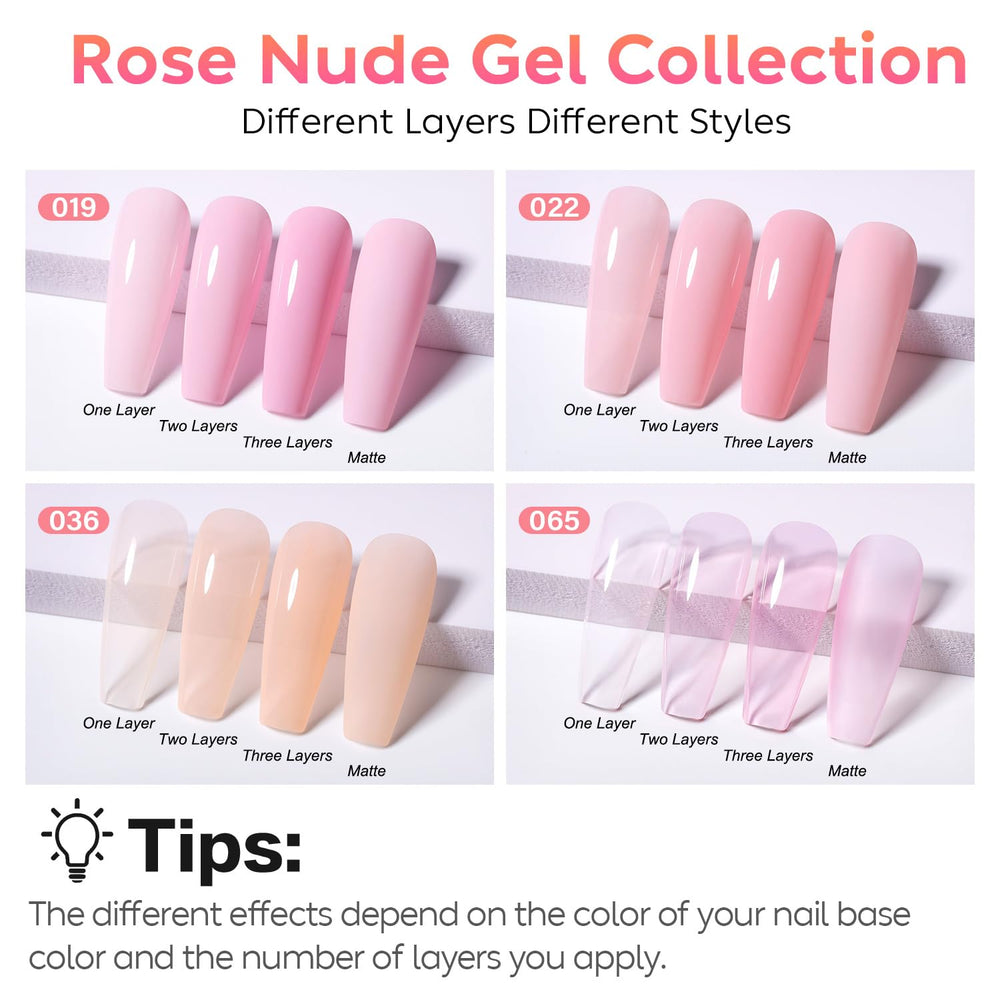 Kit AIMEILI vernis gel nude 4 pièces pour manucure maison
