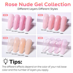 Kit AIMEILI vernis gel nude 4 pièces pour manucure maison