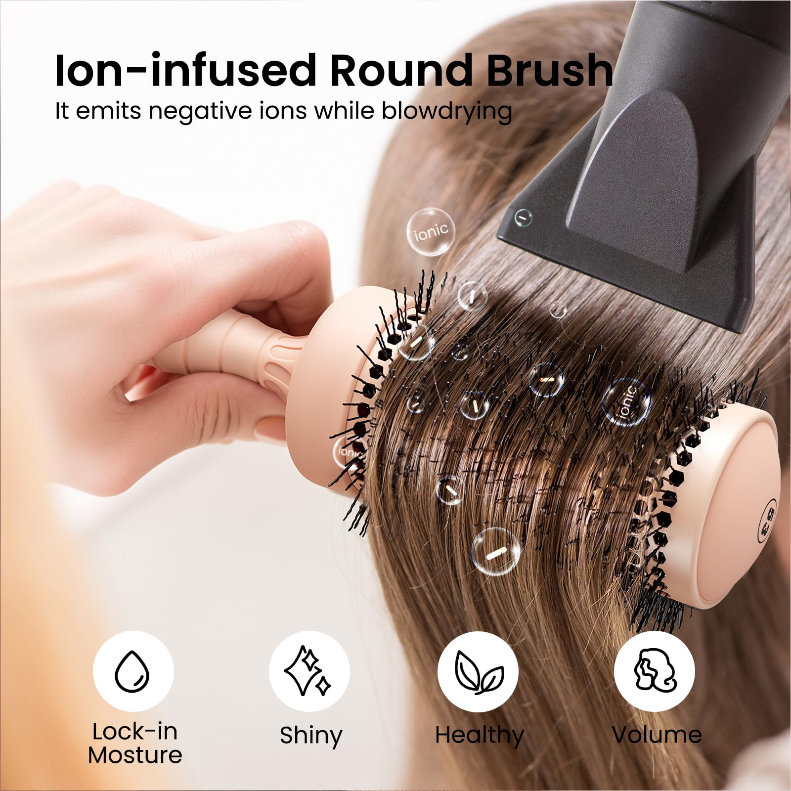 Brosse AIMIKE anti statique resistance chaleur pour cheveux lisses