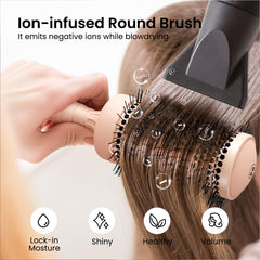 Brosse AIMIKE anti statique resistance chaleur pour cheveux lisses