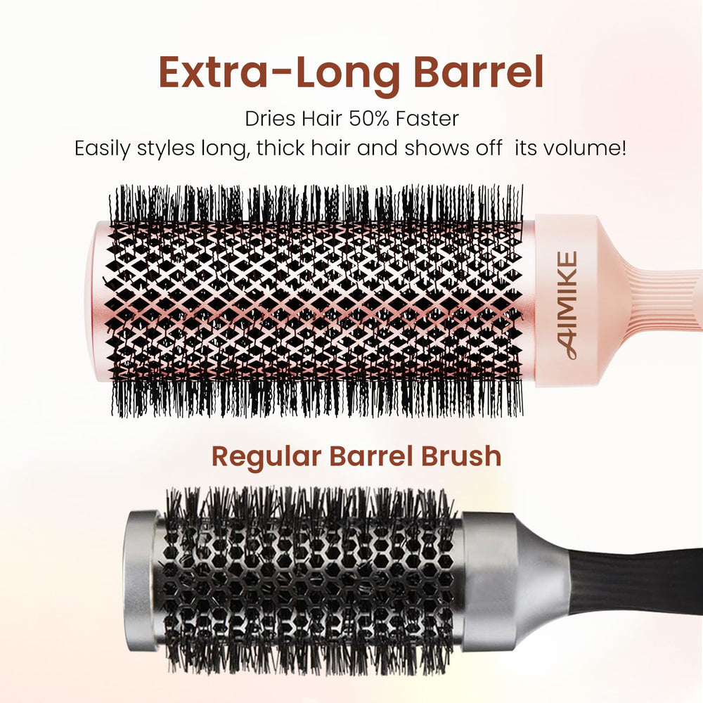 AIMIKE brosse poils tordus, adhérence maximale, pour gagner en tension et volume.