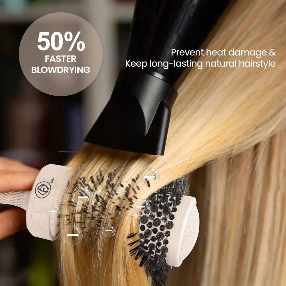Brosse AIMIKE avec poignée ergonomique et prise en main confortable.