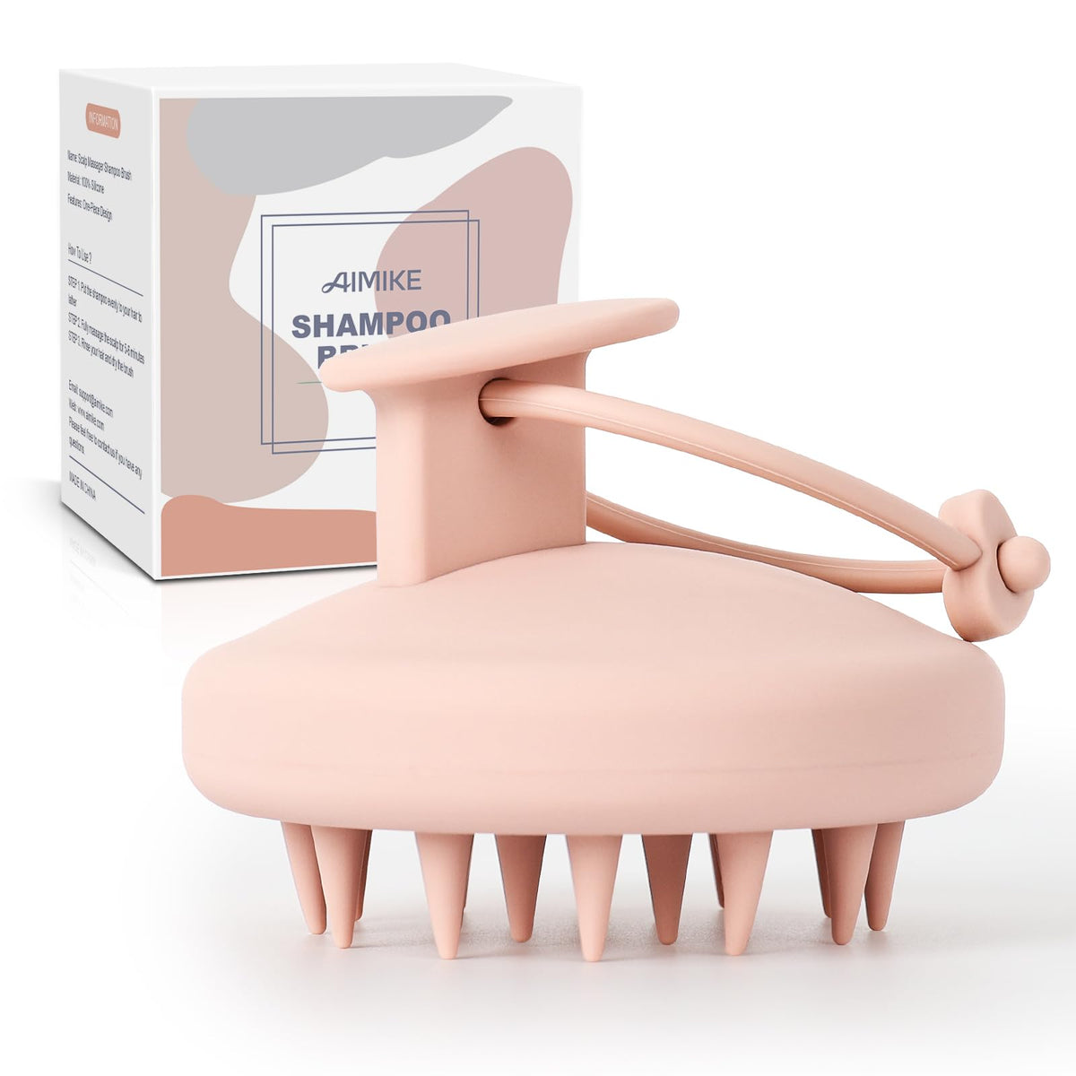 AIMIKE brosse-shampoing pour cuir chevelu, nettoyage en profondeur.