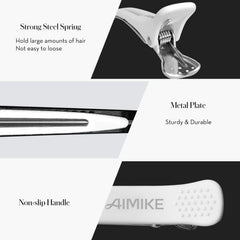 AIMIKE clip-cheveux silicone non-trace sans résidu sur les mèches