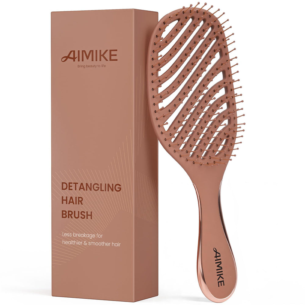 AIMIKE detangler brosse sur cheveux mouillés pour démêler sans douleur.