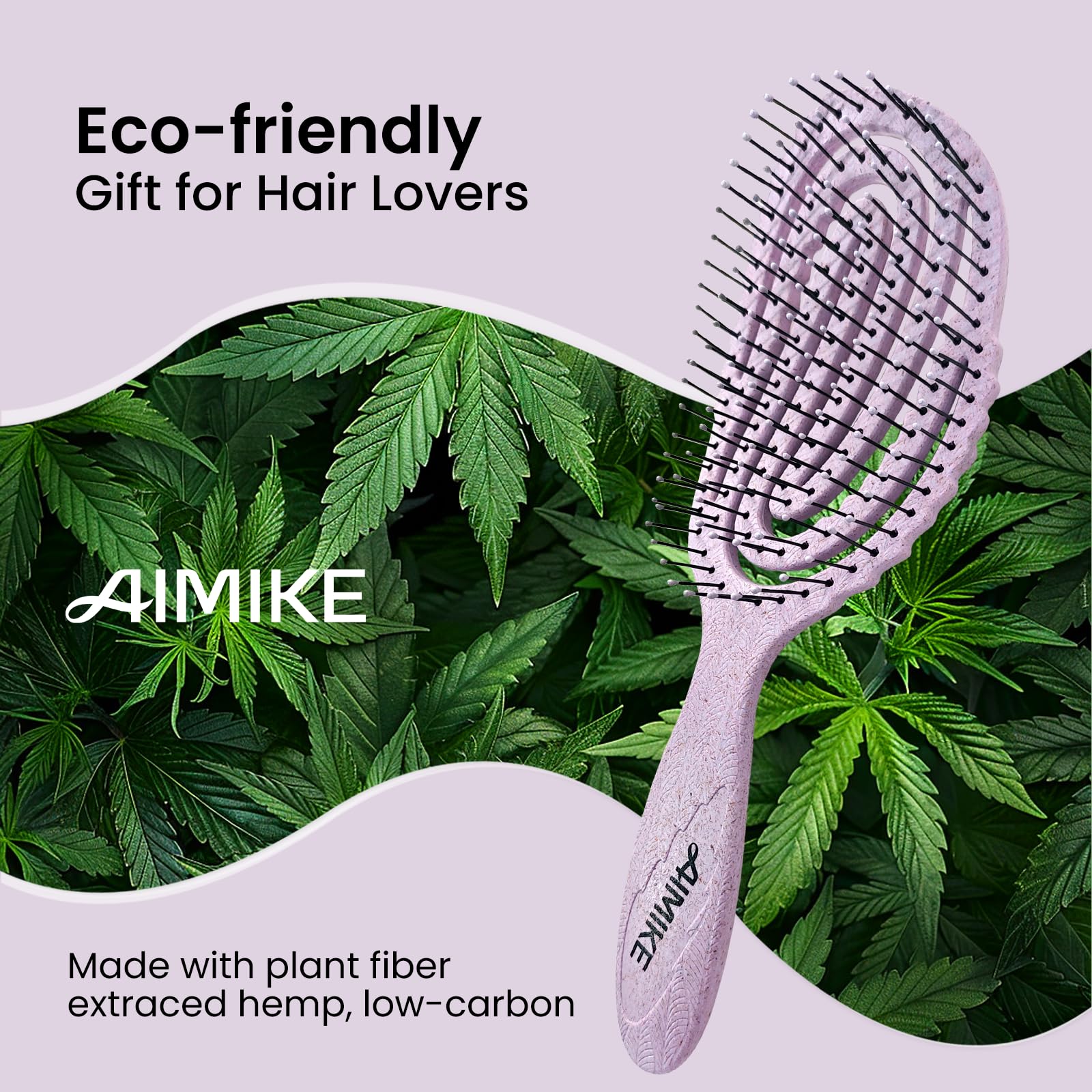 AIMIKE Hemp-Relax brosse ventilée favorise flux d air rapide