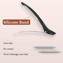 Pinces AIMIKE division précise avec bande silicone pour coiffage.