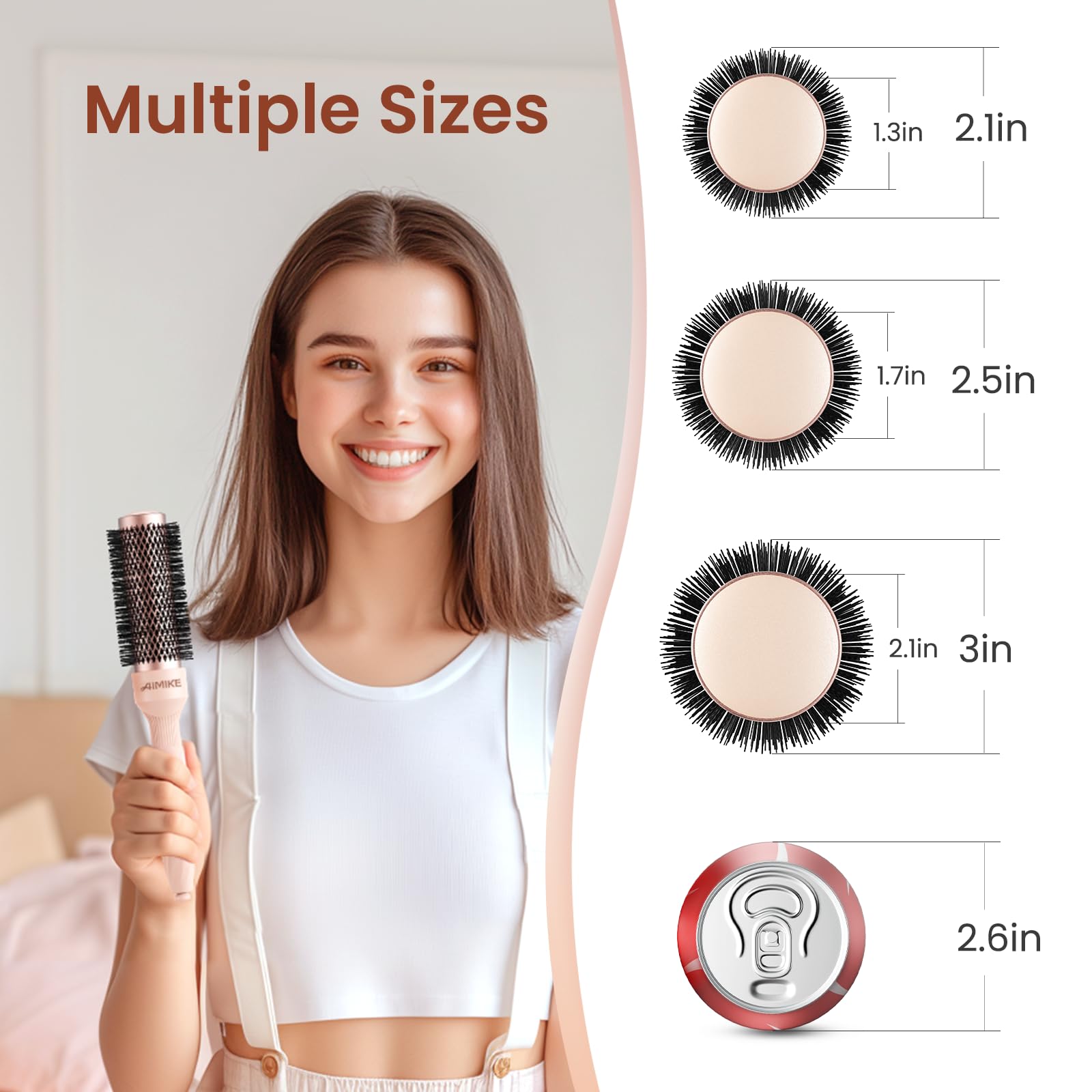 Quatre pinces et accessoires AIMIKE Rose Luxe pour styling précis