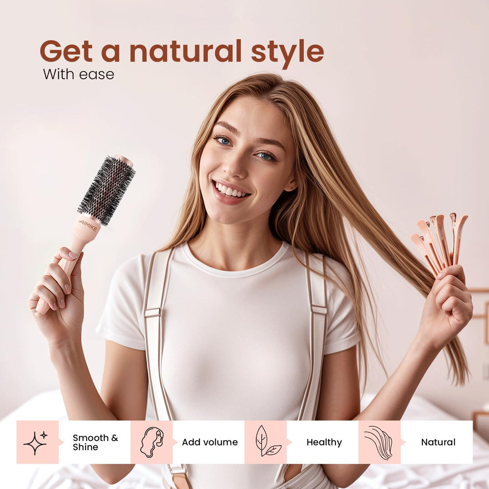 Revêtement anti-statique AIMIKE Rose Luxe pour brushing fluide