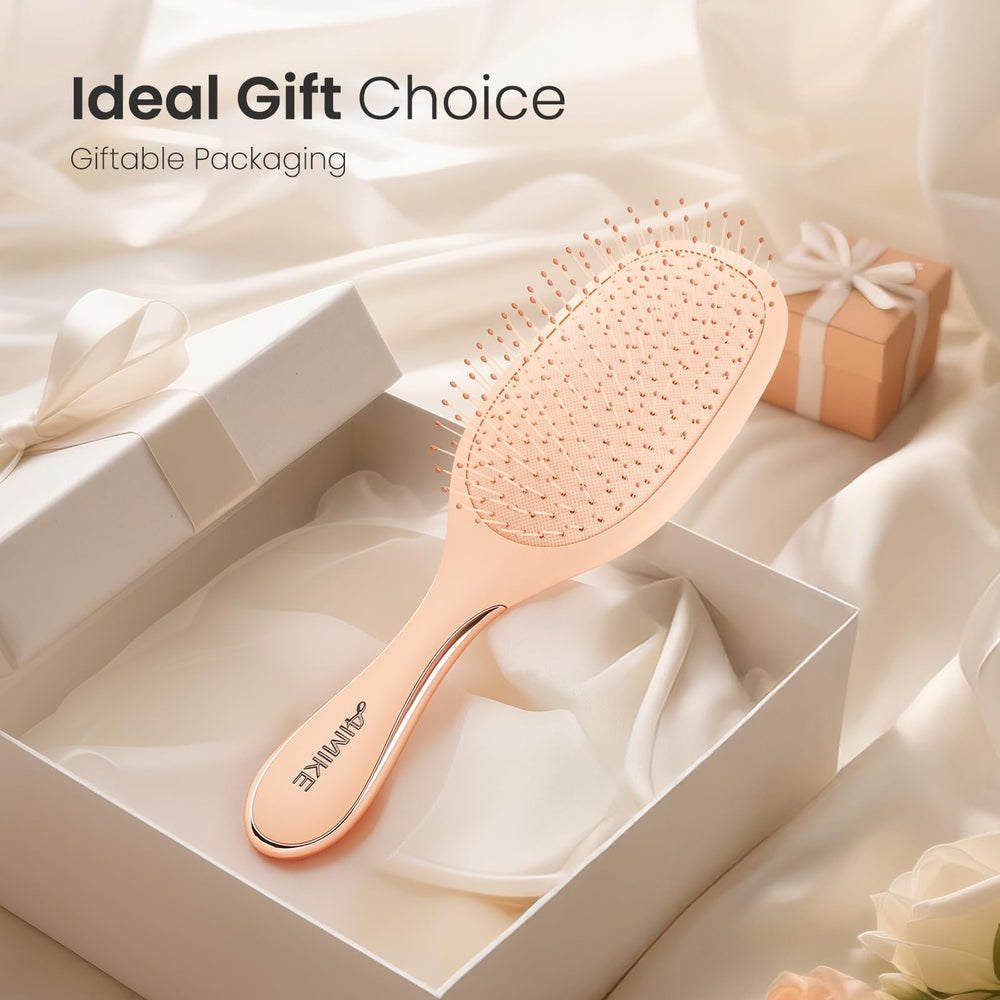 AIMIKE Rose Luxe idée cadeau: brosse démêlante premium à offrir.