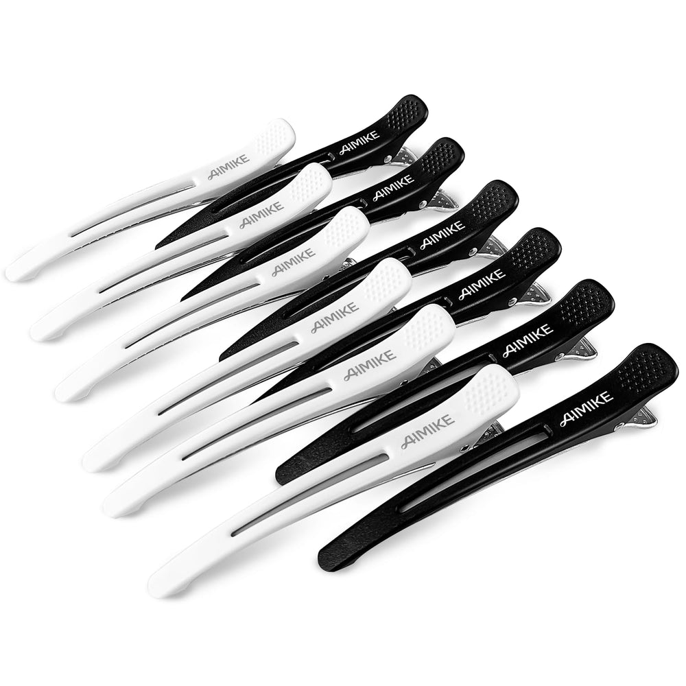 AIMIKE serre-cheveux silicone anti-glisse, lot de 12 idéal pour cheveux épais et fins