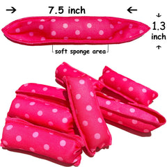 Aimin Hair rouleaux boucles variees rose, style rapide et sans chaleur