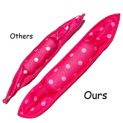 Rouleaux Aimin Hair rose, boucles longues et naturelles sur cheveux longs.