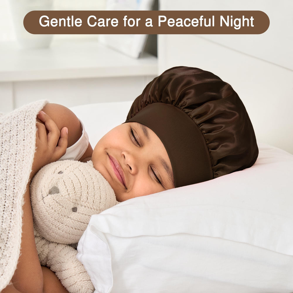 Bonnet satin Aiphamy enfant nuit douce: idéal pour des nuits calmes.