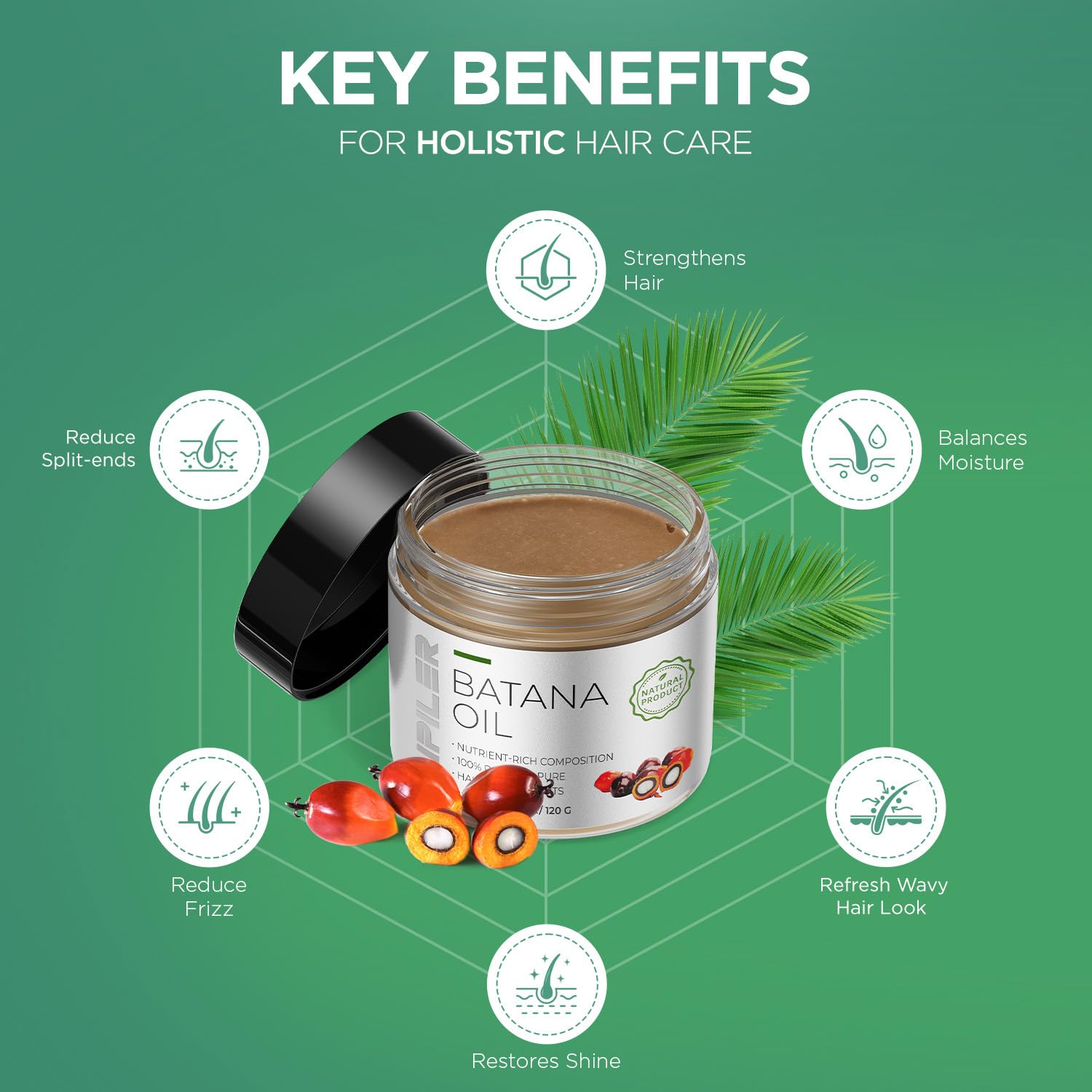 Effet anti-nœuds et racines renforcées pour une chevelure plus dense.