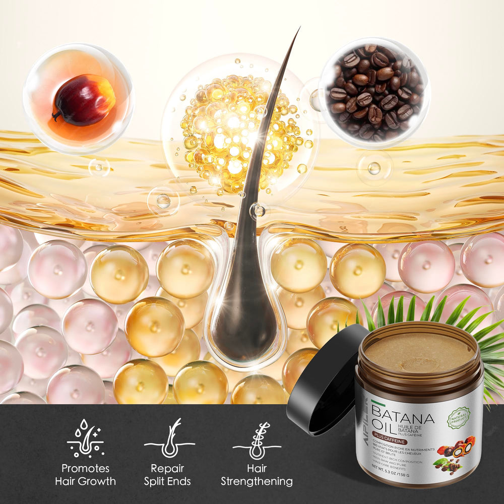 Soin capillaire nourrissant AIPILER Batana pour tous types de cheveux.