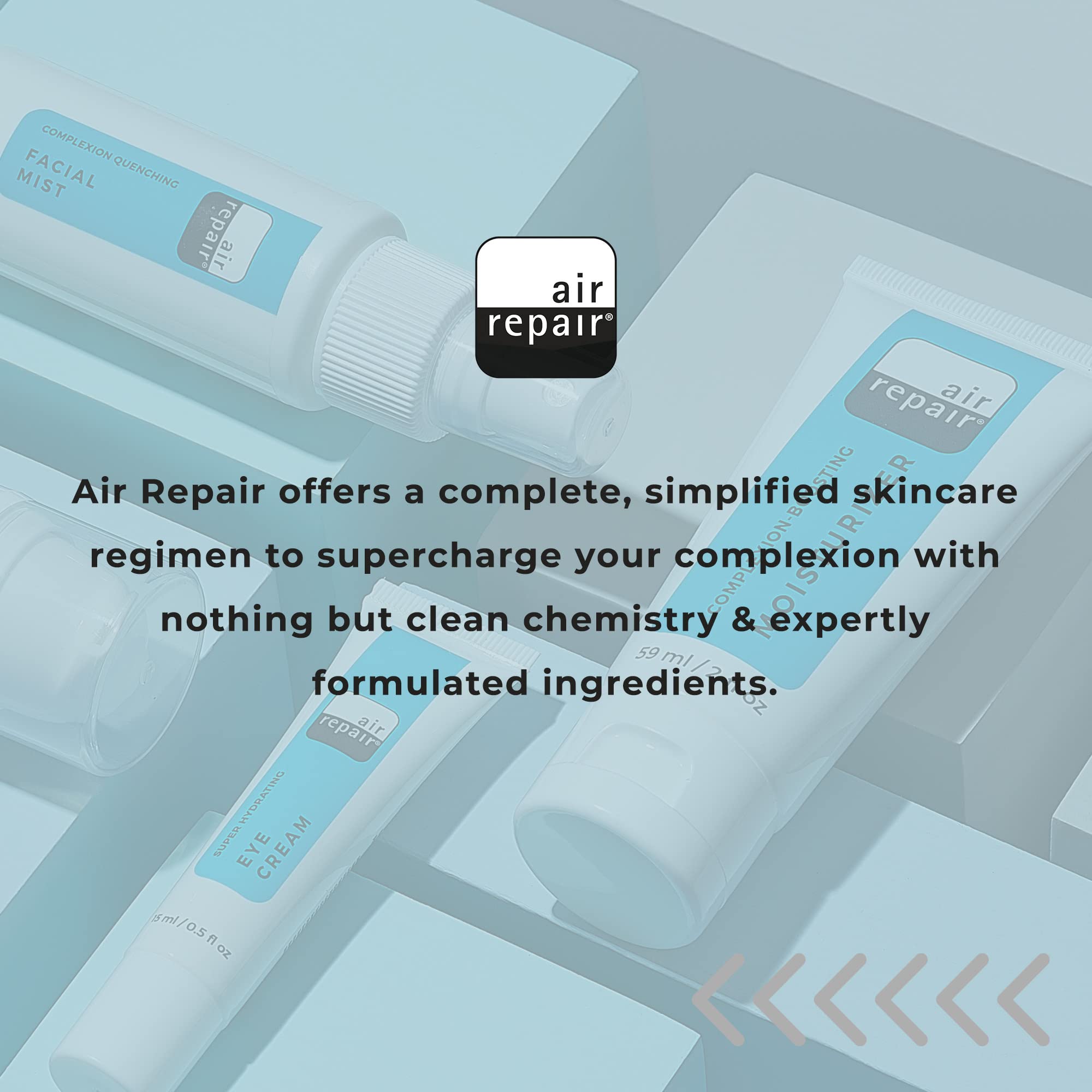 Air Repair Skincare emballage compact: format voyage pratique